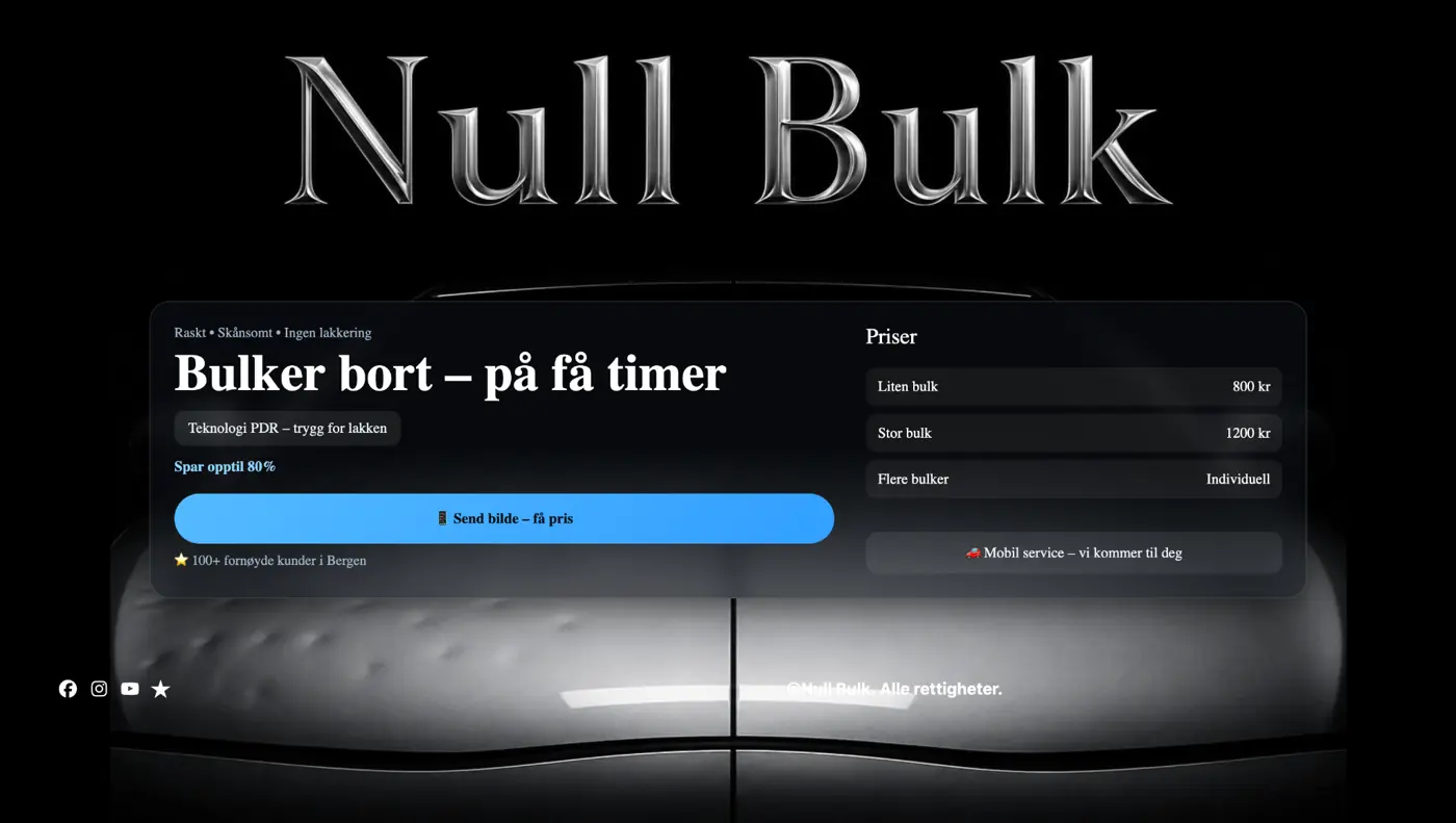 Null Bulk — alternativ visning